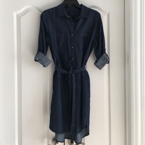 Banana Republic Dark Chambray Shirtdress